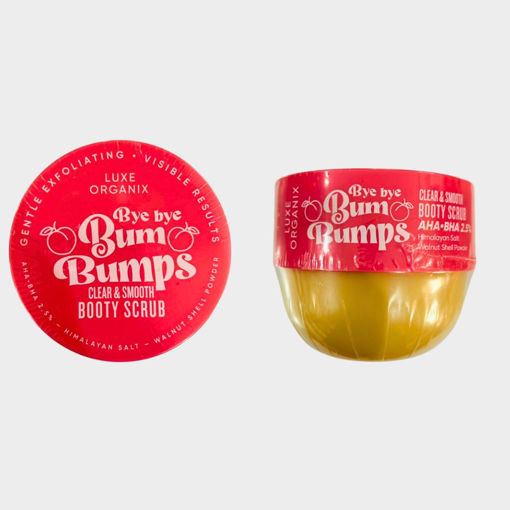 Picture of LUXE ORGANIX BYE BYE BUM BUMPS CLEAR & SMOOTH BOOTY SCRUB